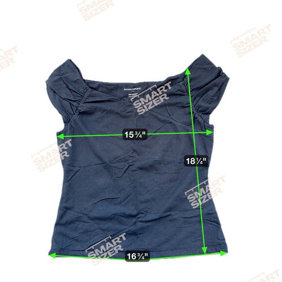 6 for $20 Banana Republic Soft Stretch Black Top (Size S) - Picture 2 of 5